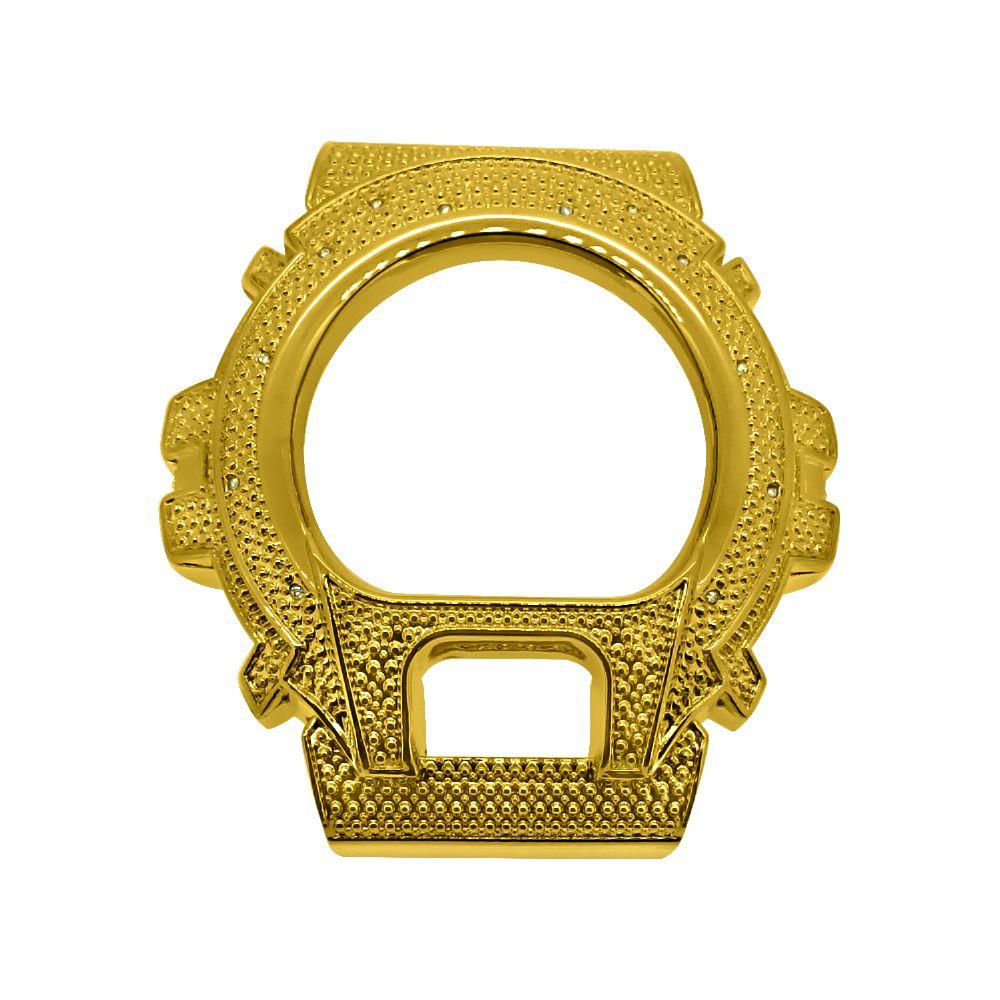 Diamond .12 Carat Gold Bezel for Casio G Shock DW6900