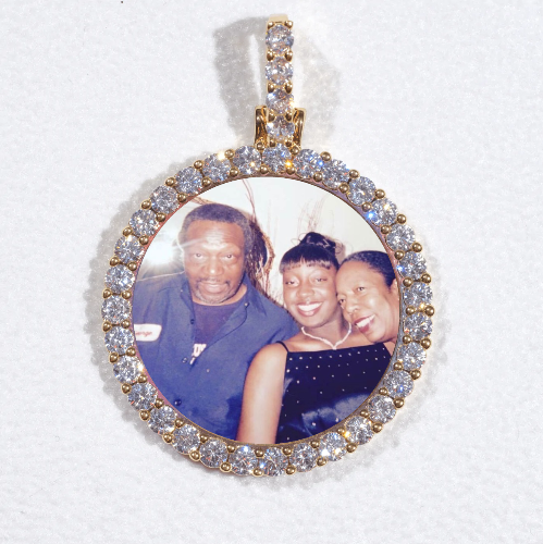 3D CIRCLE CUSTOM PICTURE PENDANT SMALL SIZE