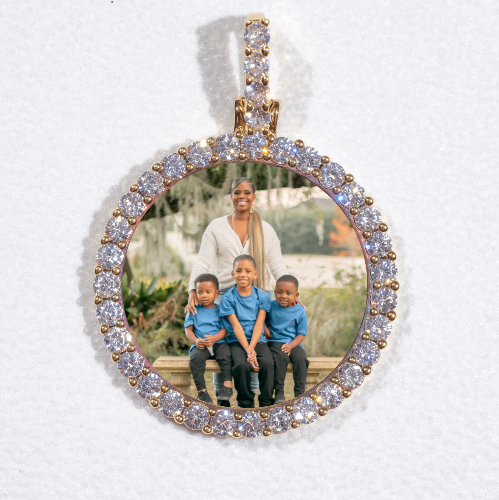 3D CIRCLE CUSTOM PICTURE PENDANT SMALL SIZE
