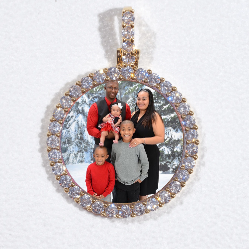 3D CIRCLE CUSTOM PICTURE PENDANT SMALL SIZE