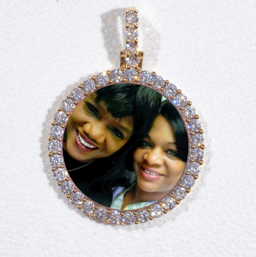 3D CIRCLE CUSTOM PICTURE PENDANT SMALL SIZE