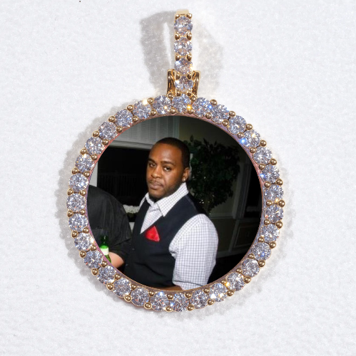 3D CIRCLE CUSTOM PICTURE PENDANT SMALL SIZE