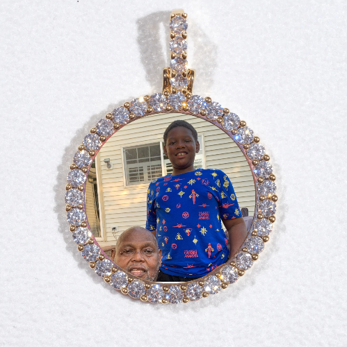 3D CIRCLE CUSTOM PICTURE PENDANT SMALL SIZE