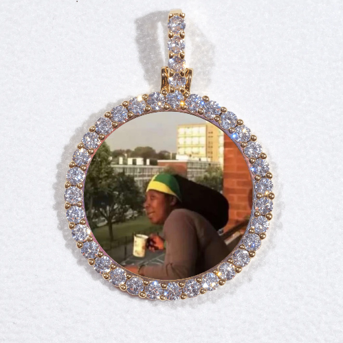 3D CIRCLE CUSTOM PICTURE PENDANT SMALL SIZE
