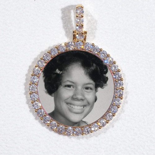 3D CIRCLE CUSTOM PICTURE PENDANT SMALL SIZE