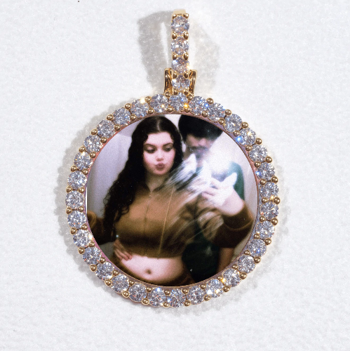3D CIRCLE CUSTOM PICTURE PENDANT SMALL SIZE