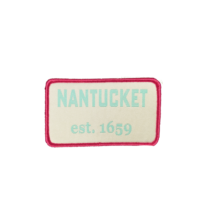 Pacific Velcro Patch for Winter Hat (White, Blue, Pink)
