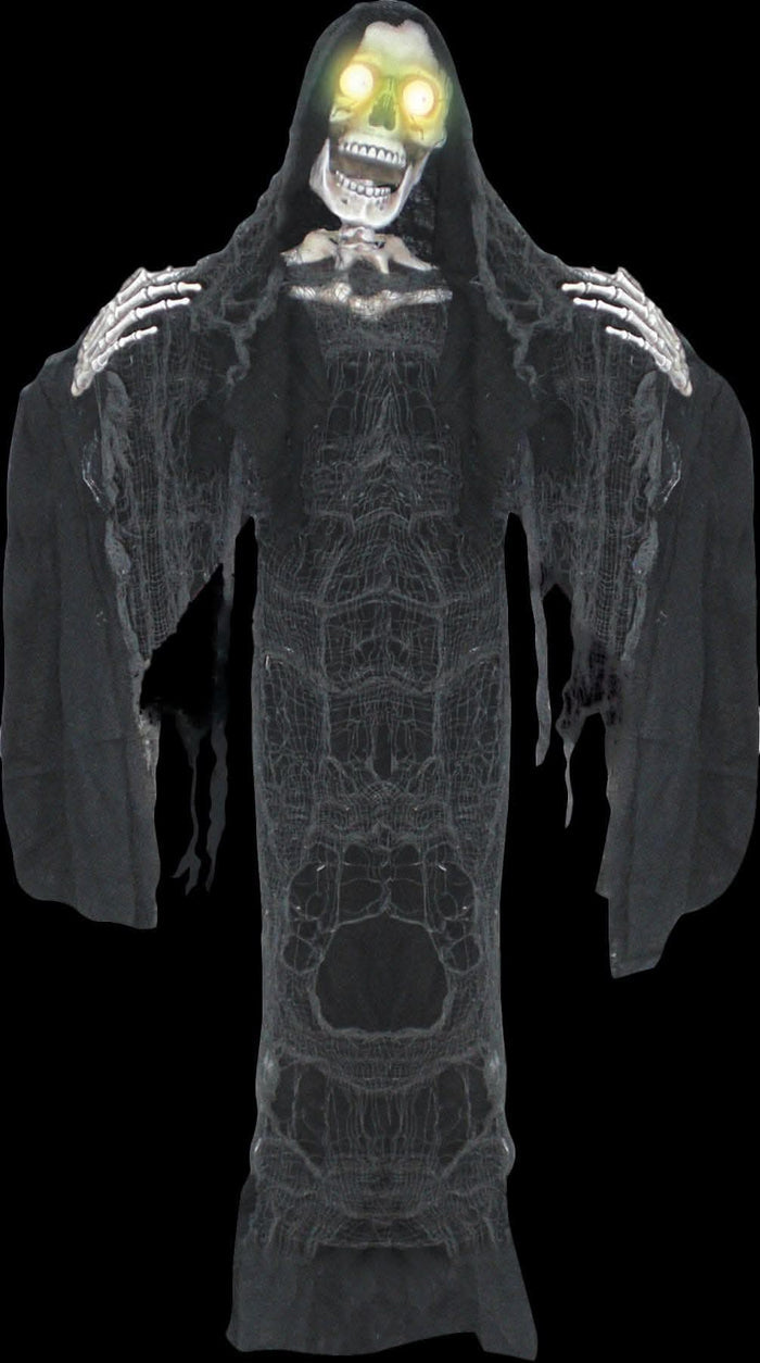 "Standing Reaper with Moving Jaw" Electric Animated Halloween Prop