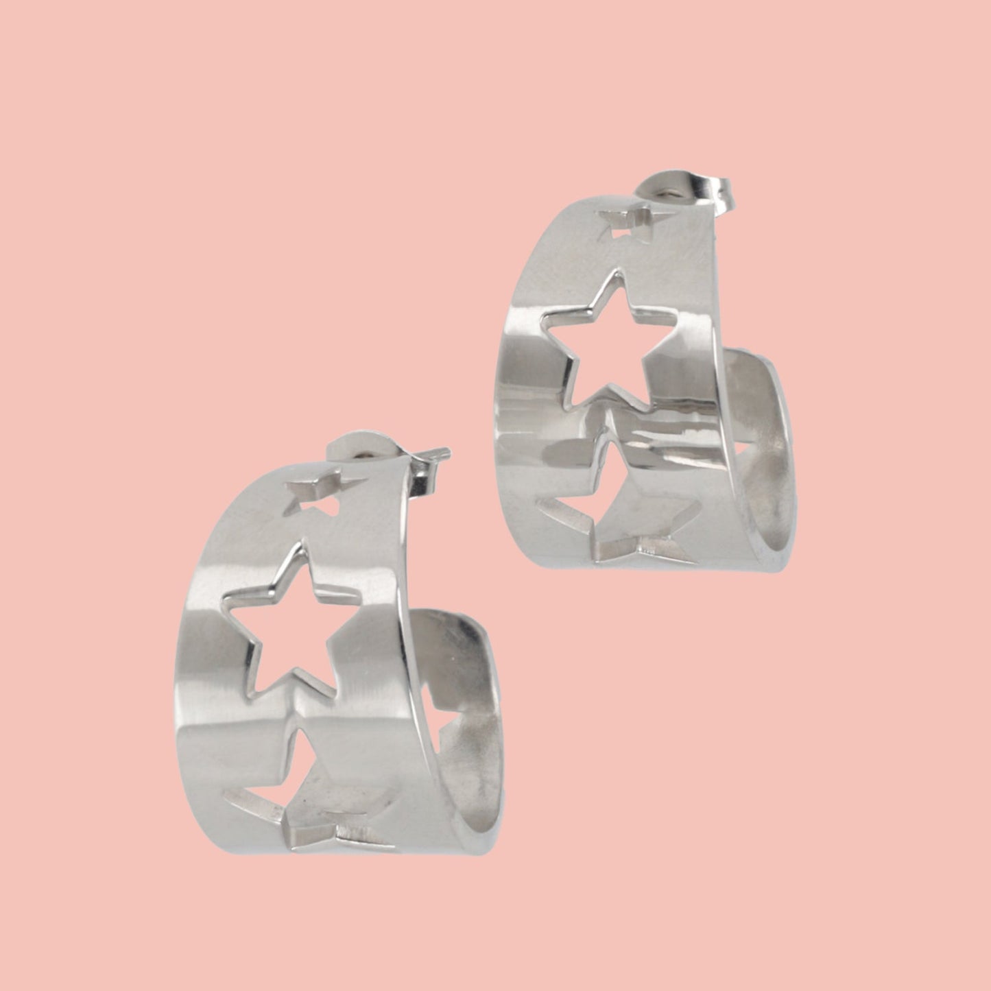 Whimsical Star Hoop Earrings