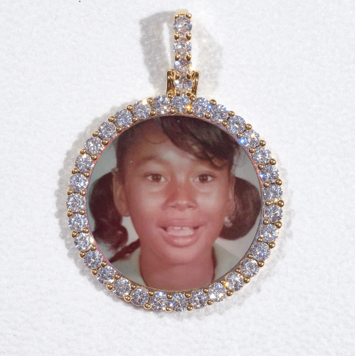 3D CIRCLE CUSTOM PICTURE PENDANT SMALL SIZE