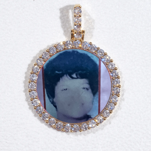3D CIRCLE CUSTOM PICTURE PENDANT SMALL SIZE