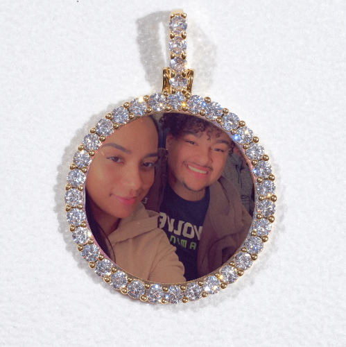 3D CIRCLE CUSTOM PICTURE PENDANT SMALL SIZE