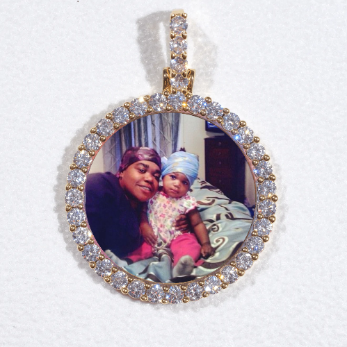 3D CIRCLE CUSTOM PICTURE PENDANT SMALL SIZE