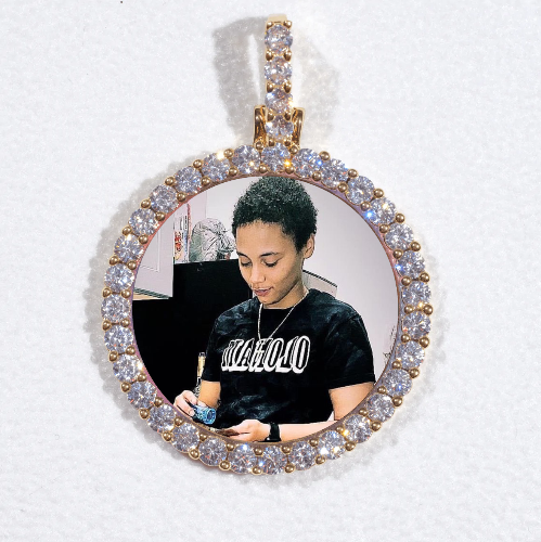 3D CIRCLE CUSTOM PICTURE PENDANT SMALL SIZE