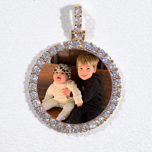3D CIRCLE CUSTOM PICTURE PENDANT SMALL SIZE