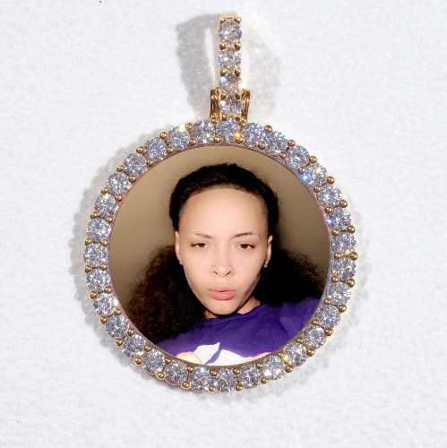 3D CIRCLE CUSTOM PICTURE PENDANT SMALL SIZE