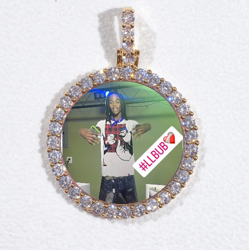 3D CIRCLE CUSTOM PICTURE PENDANT SMALL SIZE