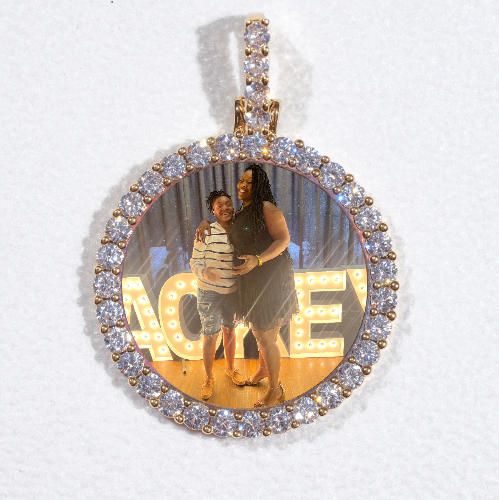 3D CIRCLE CUSTOM PICTURE PENDANT SMALL SIZE