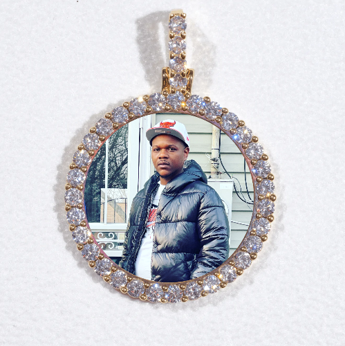 3D CIRCLE CUSTOM PICTURE PENDANT SMALL SIZE