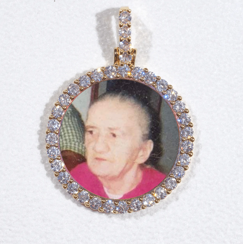 3D CIRCLE CUSTOM PICTURE PENDANT SMALL SIZE