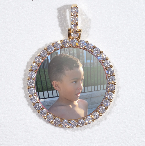 3D CIRCLE CUSTOM PICTURE PENDANT SMALL SIZE