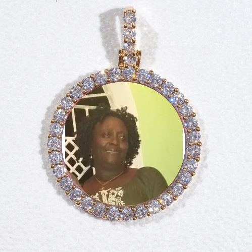 3D CIRCLE CUSTOM PICTURE PENDANT SMALL SIZE
