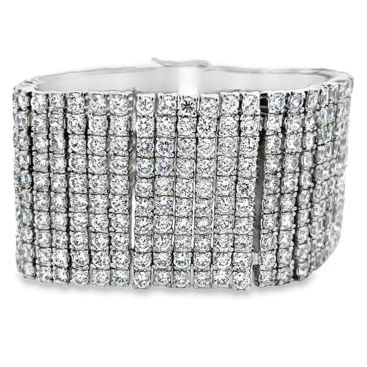 10 Row CZ Tennis Bracelet