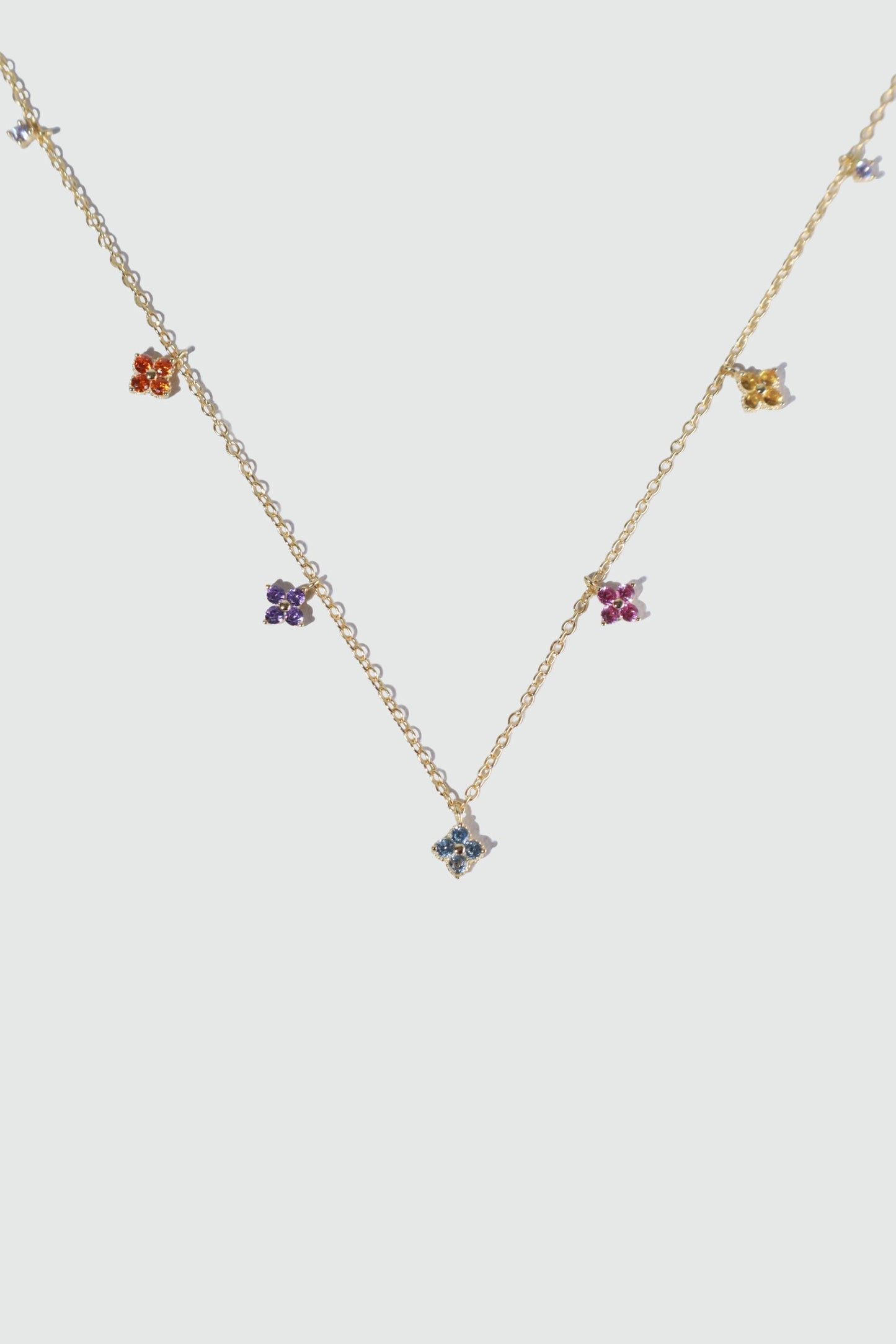 18K Gold Vermeil Color Petal Necklace