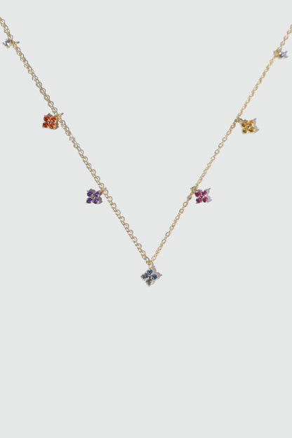 18K Gold Vermeil Color Petal Necklace
