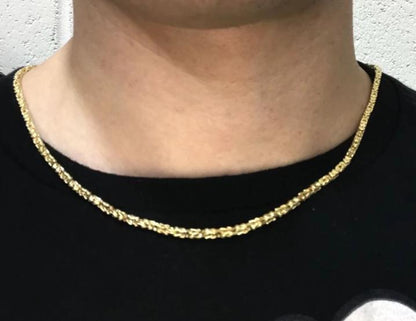 10K Yellow Gold Byzantine Chain Lightweight