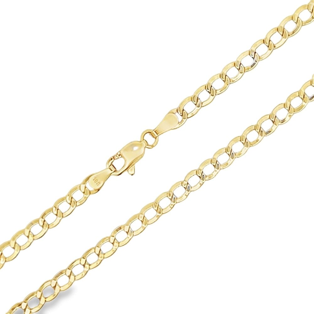 10K Yellow Gold Cuban Chain Lightweight