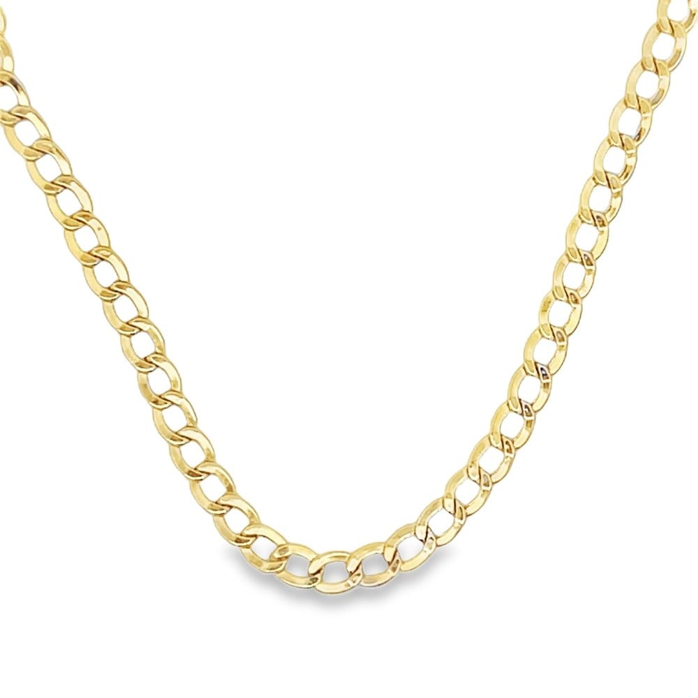 10K Yellow Gold Cuban Chain Lightweight