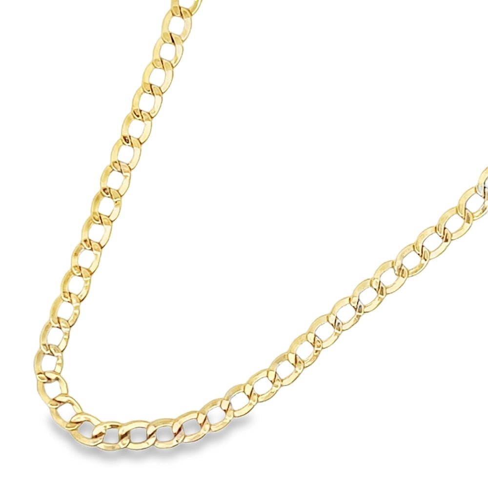 10K Yellow Gold Cuban Chain Lightweight