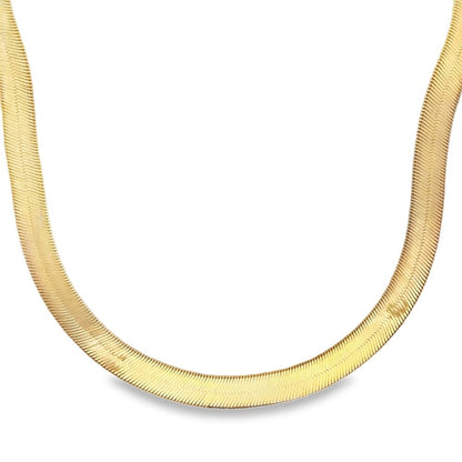 10K Yellow Gold Herringbone Chain