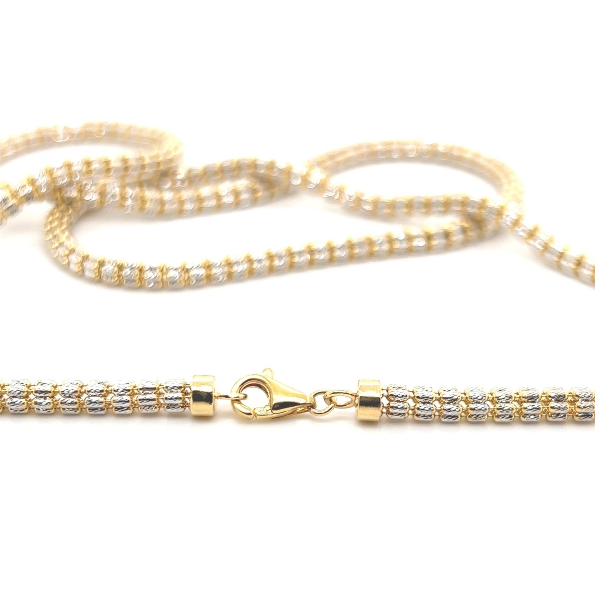 10K Yellow Gold Ice Diamond Cut Chain