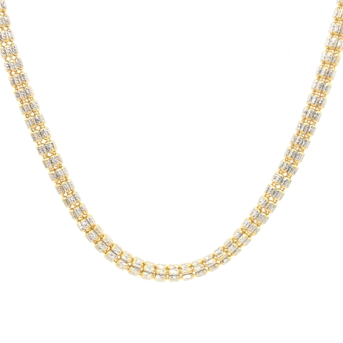 10K Yellow Gold Ice Diamond Cut Chain