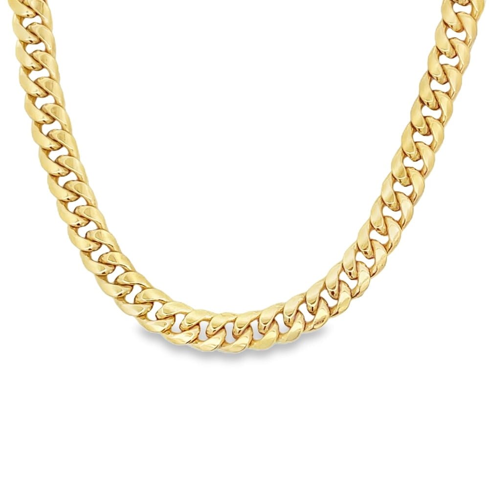 10K Yellow Gold Miami Cuban Chain Lightweight