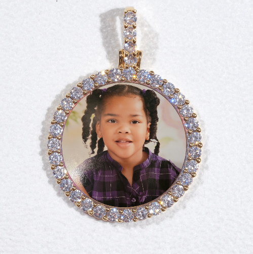 3D CIRCLE CUSTOM PICTURE PENDANT SMALL SIZE