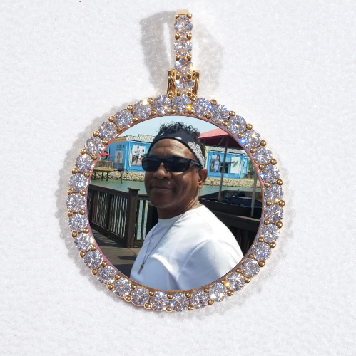 3D CIRCLE CUSTOM PICTURE PENDANT SMALL SIZE