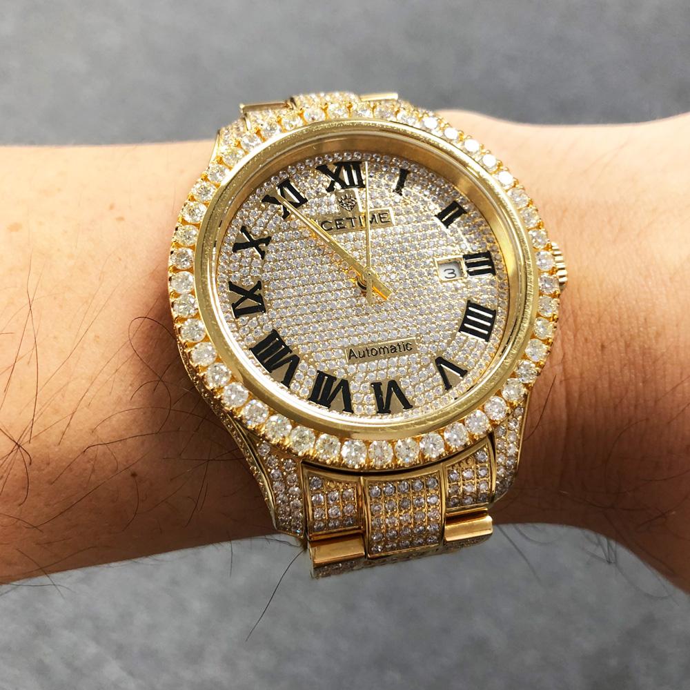 12.00 Carat Diamond Hip Hop Watch IceTime