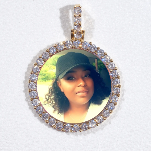 3D CIRCLE CUSTOM PICTURE PENDANT SMALL SIZE