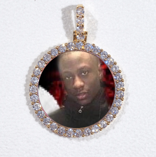 3D CIRCLE CUSTOM PICTURE PENDANT SMALL SIZE