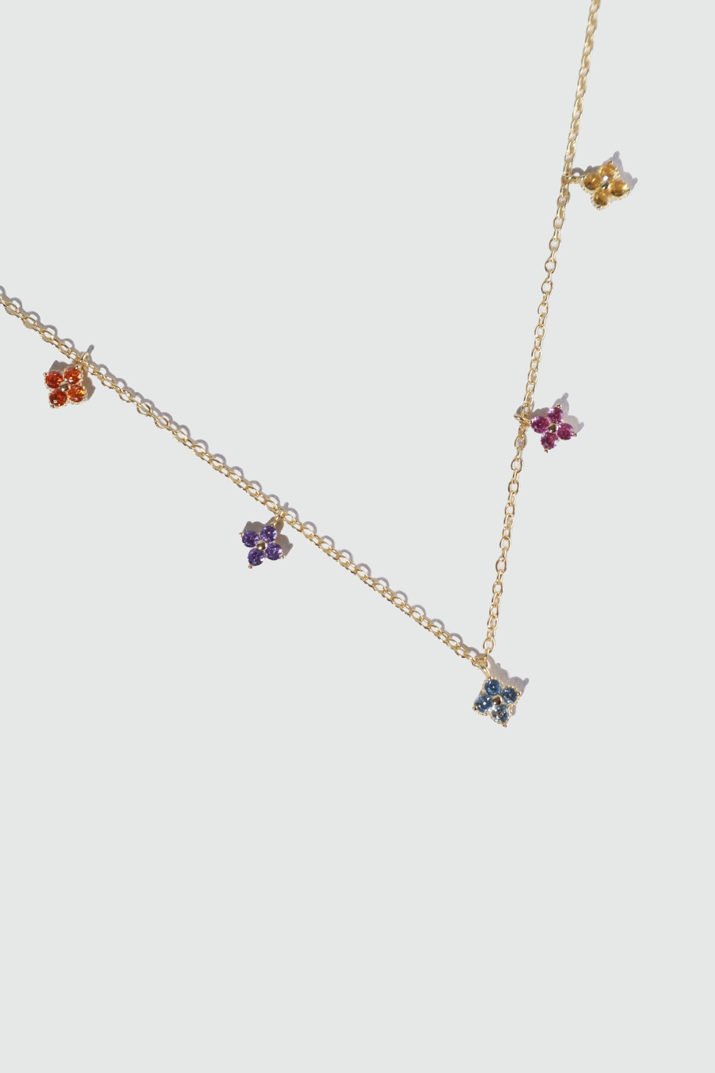 18K Gold Vermeil Color Petal Necklace