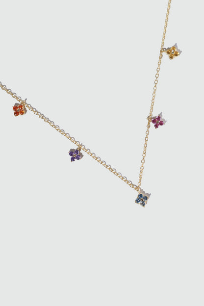 18K Gold Vermeil Color Petal Necklace