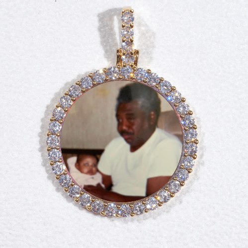 3D CIRCLE CUSTOM PICTURE PENDANT SMALL SIZE