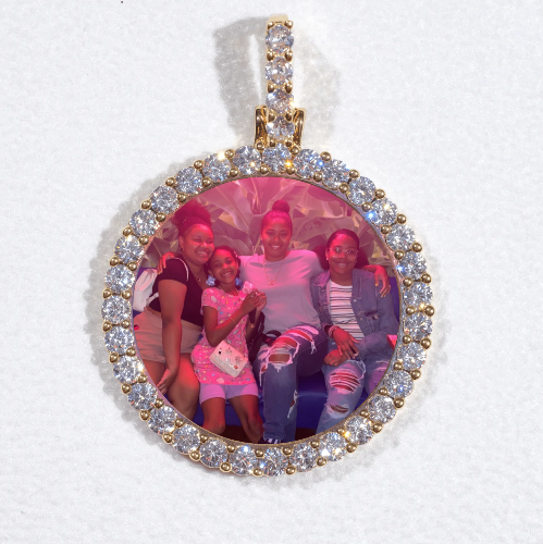 3D CIRCLE CUSTOM PICTURE PENDANT SMALL SIZE