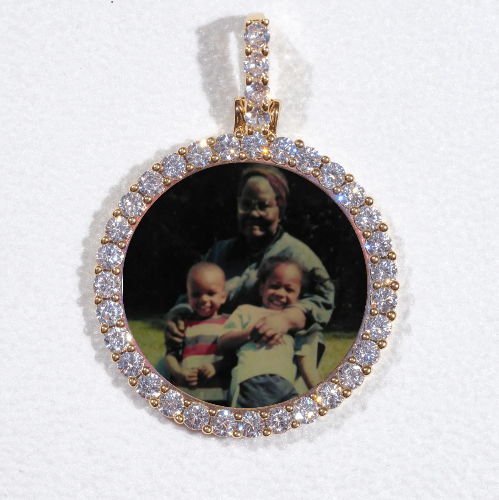 3D CIRCLE CUSTOM PICTURE PENDANT SMALL SIZE