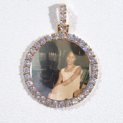 3D CIRCLE CUSTOM PICTURE PENDANT SMALL SIZE