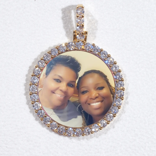 3D CIRCLE CUSTOM PICTURE PENDANT SMALL SIZE