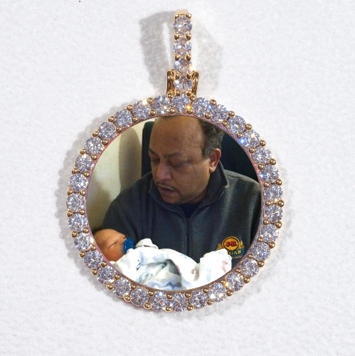 3D CIRCLE CUSTOM PICTURE PENDANT SMALL SIZE